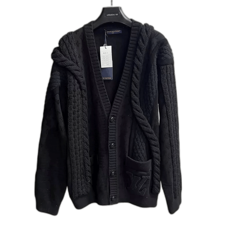 Louis Vuitton Louis Vuitton Black Spring Summer Knit Sweater-2506 Size US L / EU 52-54 / 3 - 1 Thumbnail