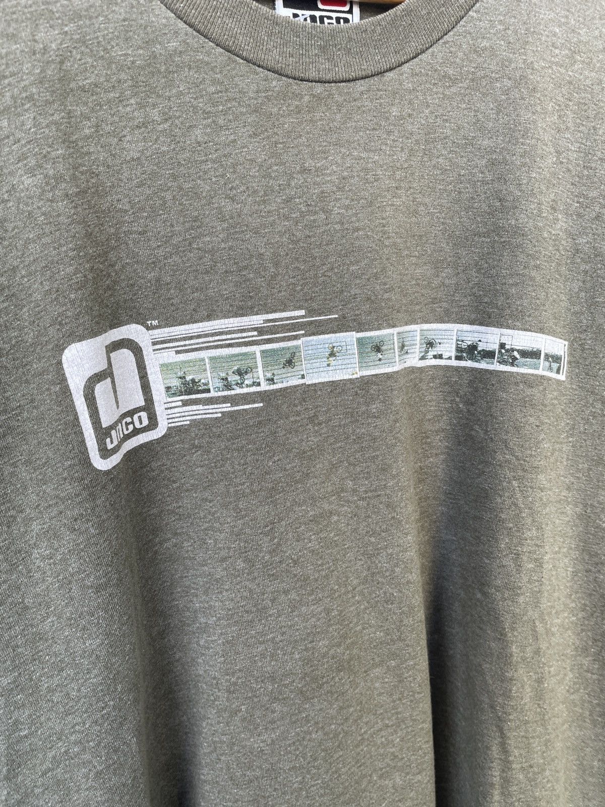 JNCO JNCO BMX Olive Green center logo tshirt Size US L / EU 52-54 / 3 - 5 Thumbnail