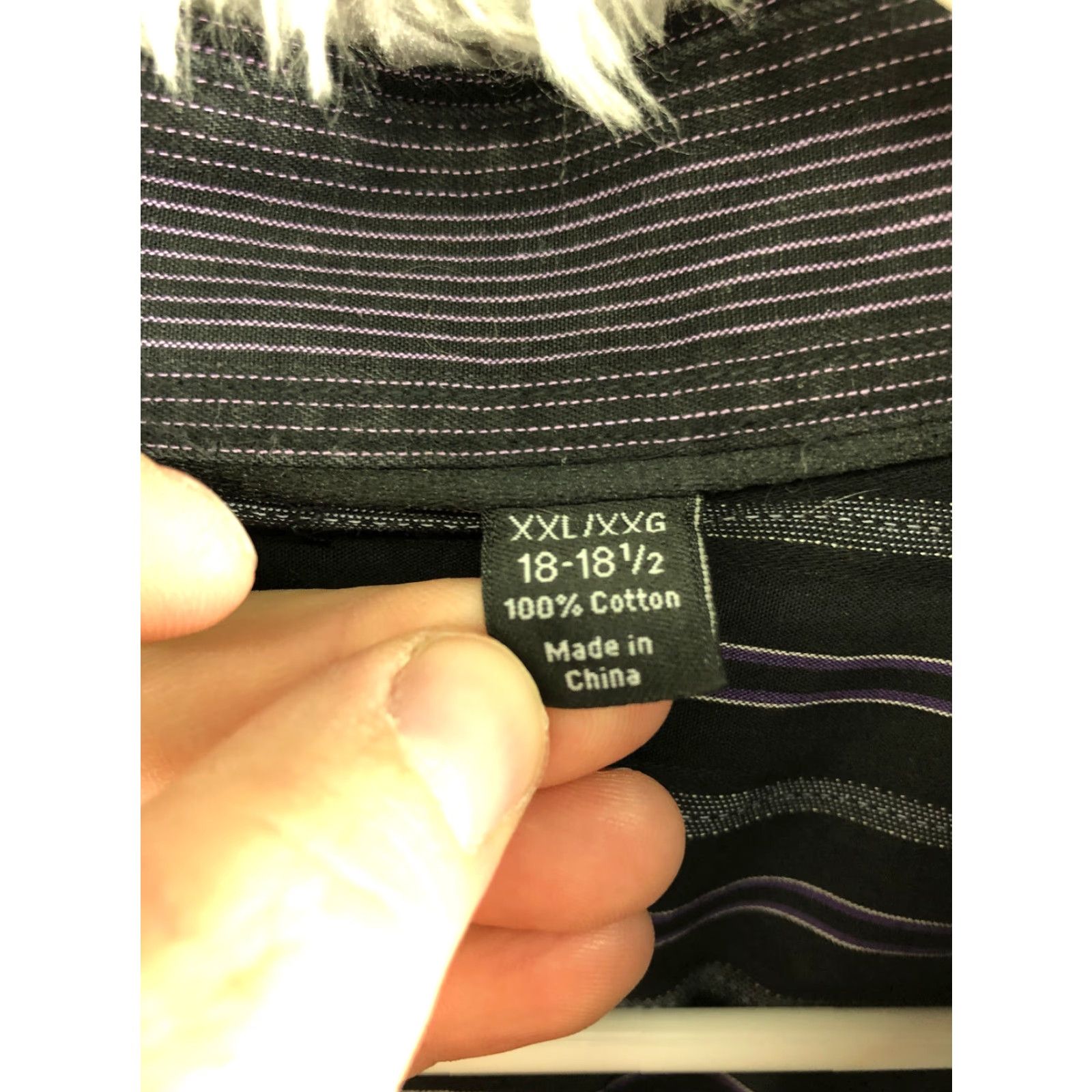 Vintage J. Ferrar Modern Fit Shirt XXL Mens Purple Long Sleeve Spread Collar Button-Up Shirt Size US XXL / EU 58 / 5 - 7 Thumbnail