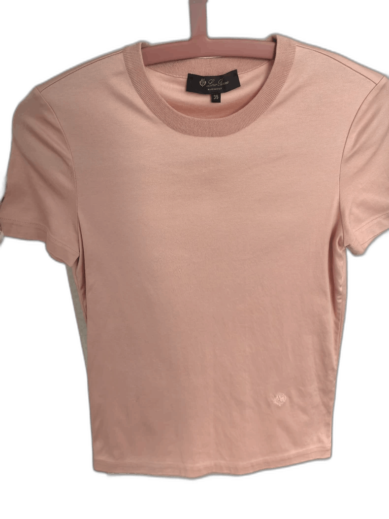 Loro Piana Loro Piana Cotton Short Sleeve T-Shirt- Size US S / EU 44-46 / 1 - 1 Thumbnail