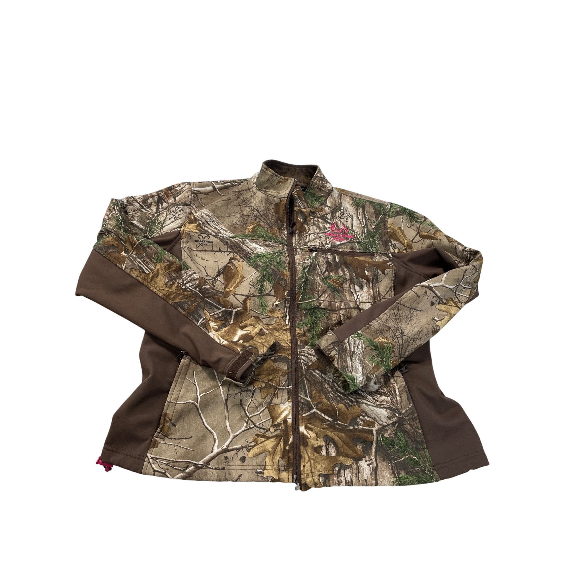 Realtree Realtree Womens Xtra Camo Full Zip Jacket With Pink Logo Siz Size L / US 10 / IT 46 - 1 Thumbnail