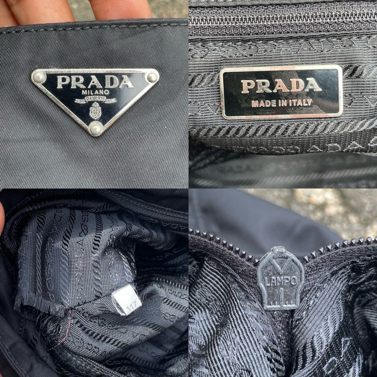 Prada Prada Black Nylon Tote Size ONE SIZE - 20 Thumbnail