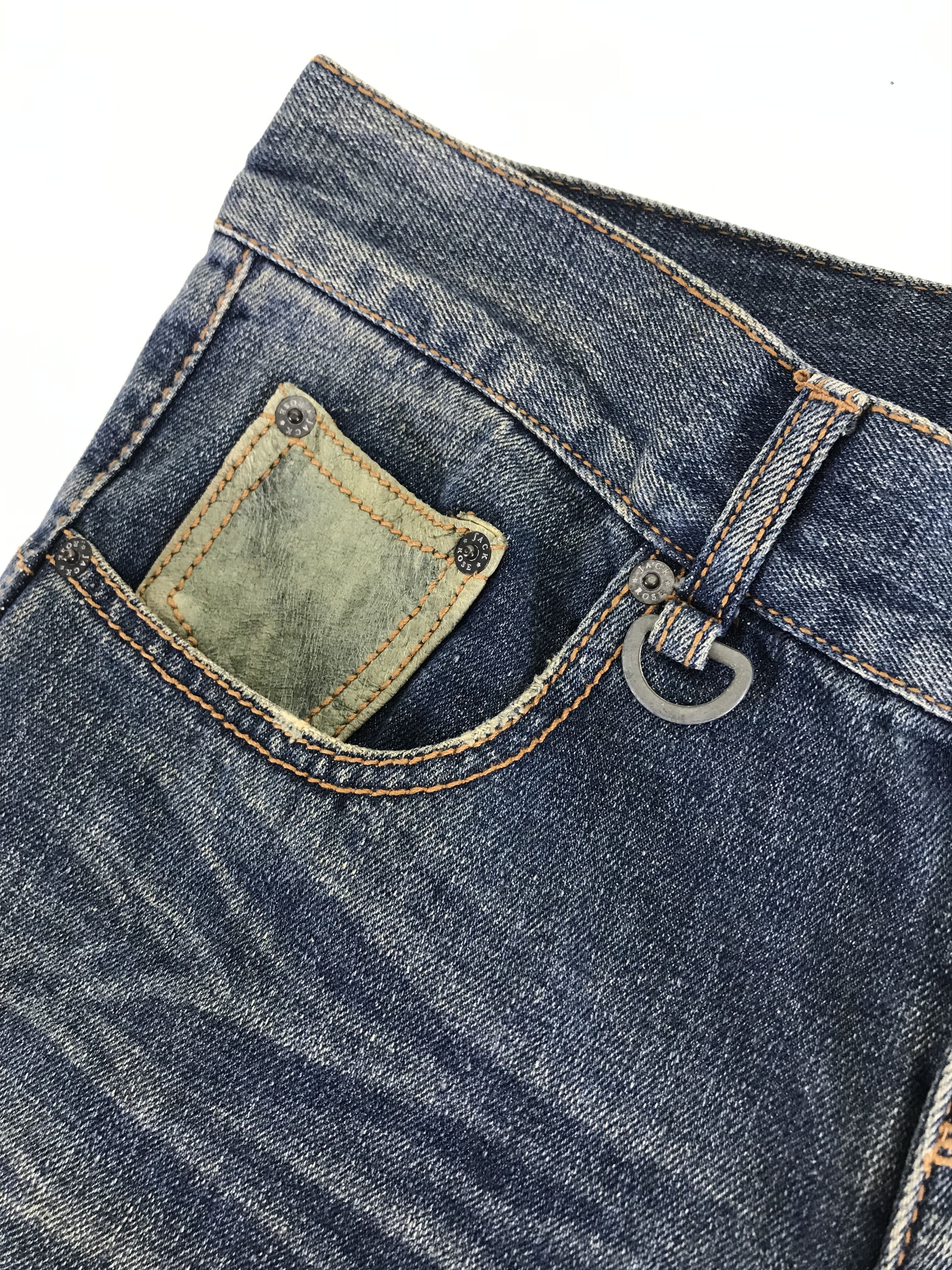 JACKROSE Vintage Jack Rose Leather Buckle Back Flare Jeans Size US 31 - 10 Thumbnail