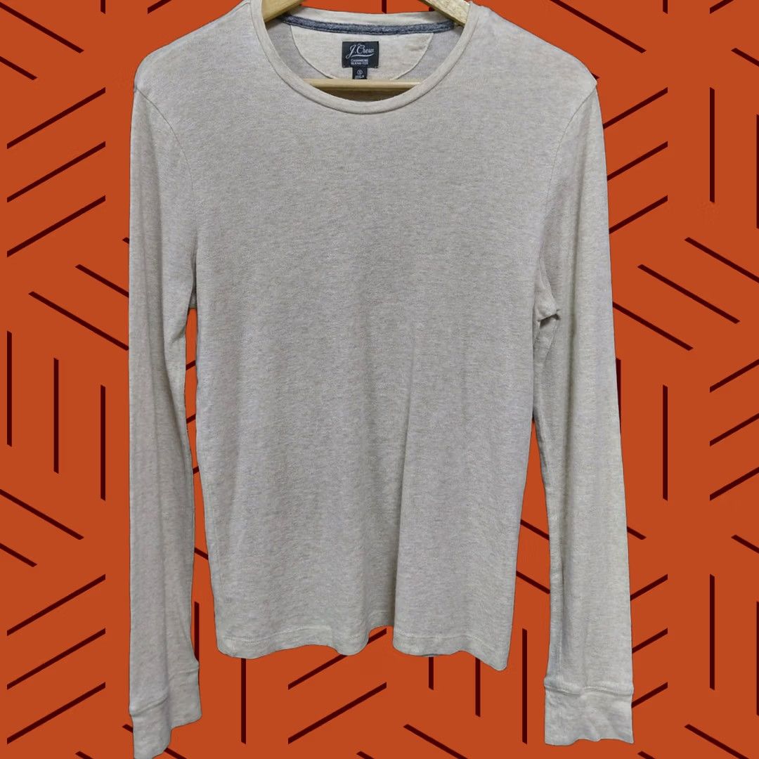 J.Crew J.Crew Cashmere Blend Long Sleeve Solid Knit Tee Beige Women Size S Size S / US 4 / IT 40 - 1 Thumbnail