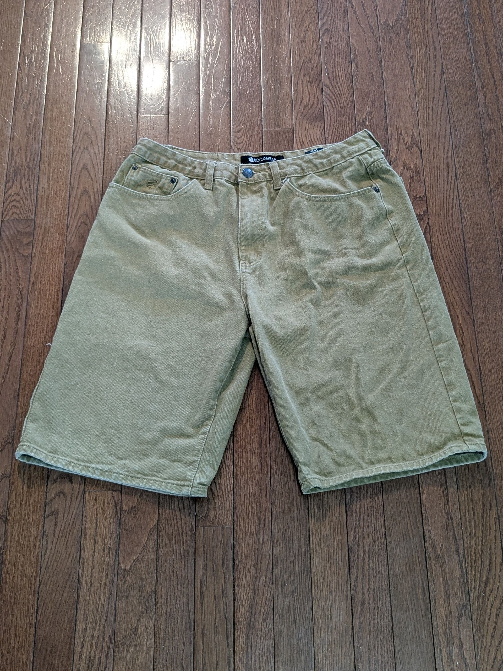 Rocawear Y2K Baggy Faded Rocawear Brown Denim Jorts Size - 36 Size US 36 / EU 52 - 3 Thumbnail