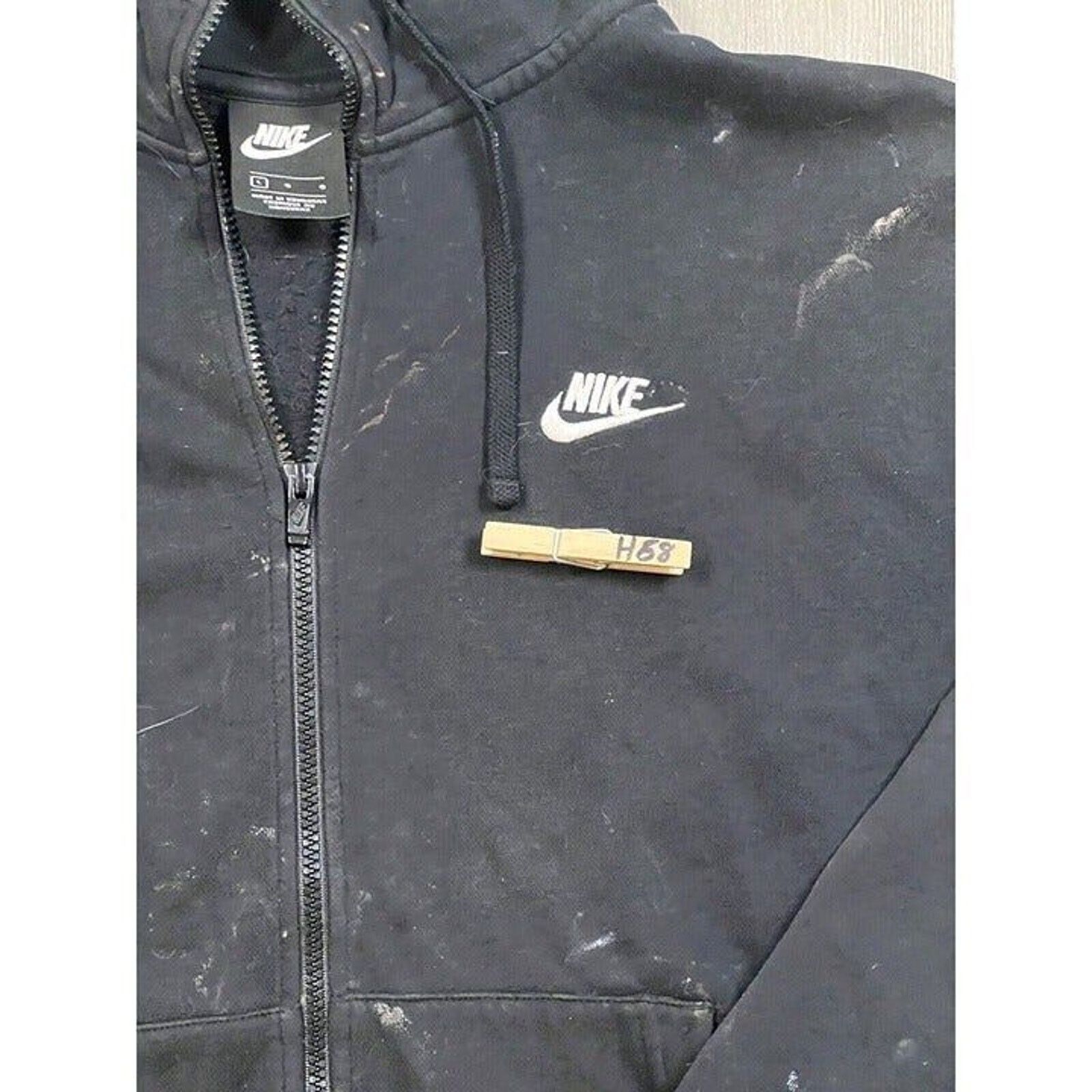 Nike Vintage Nike Full Zip Up Hoodie Sweatshirt Black Mens Size L Size US L / EU 52-54 / 3 - 2 Thumbnail