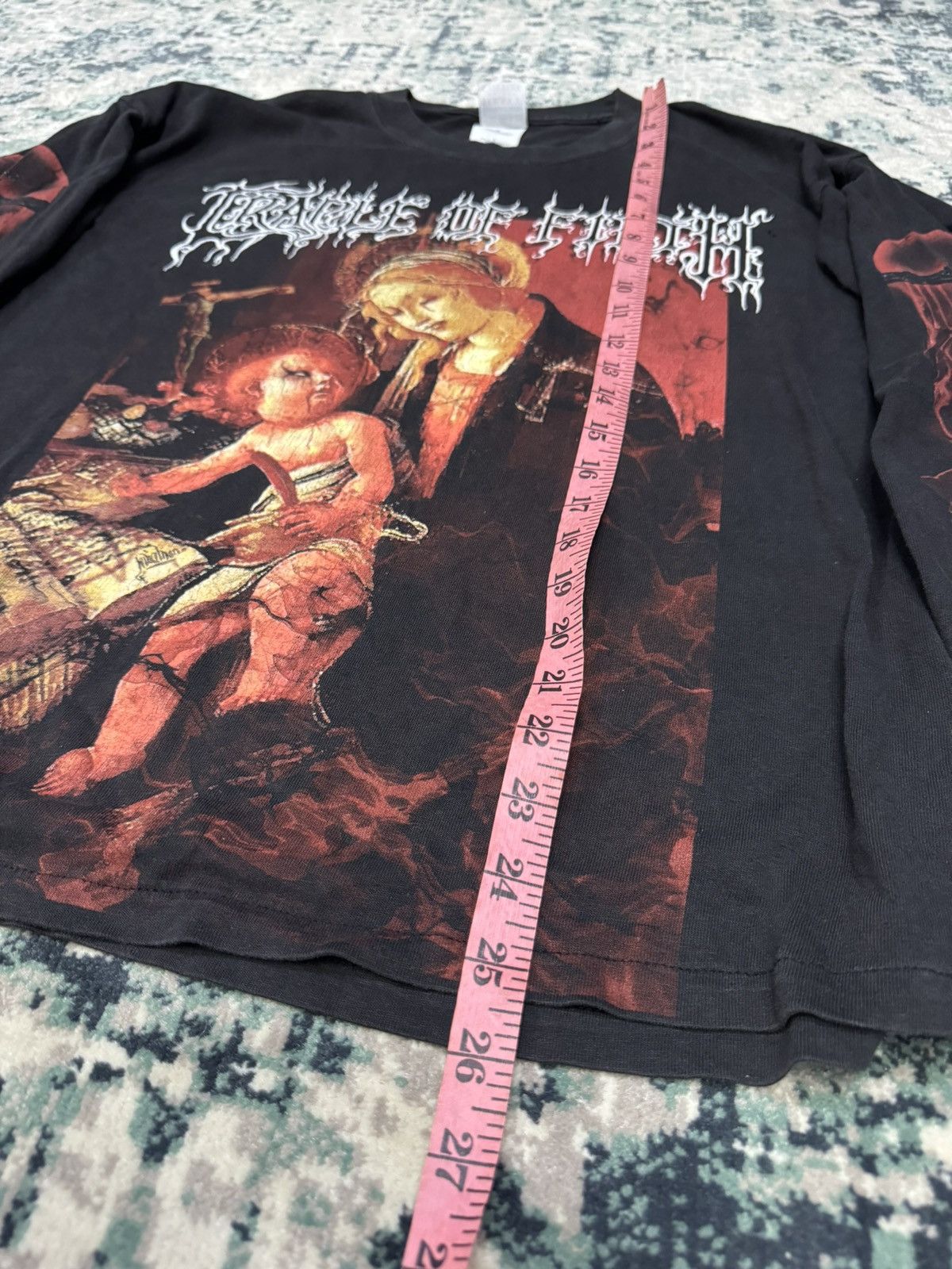 Band Tees CROPPED 2003 CRADDLE OF FILTH BLACK METAL FOR BASTARDS SHIRT Size US L / EU 52-54 / 3 - 3 Thumbnail