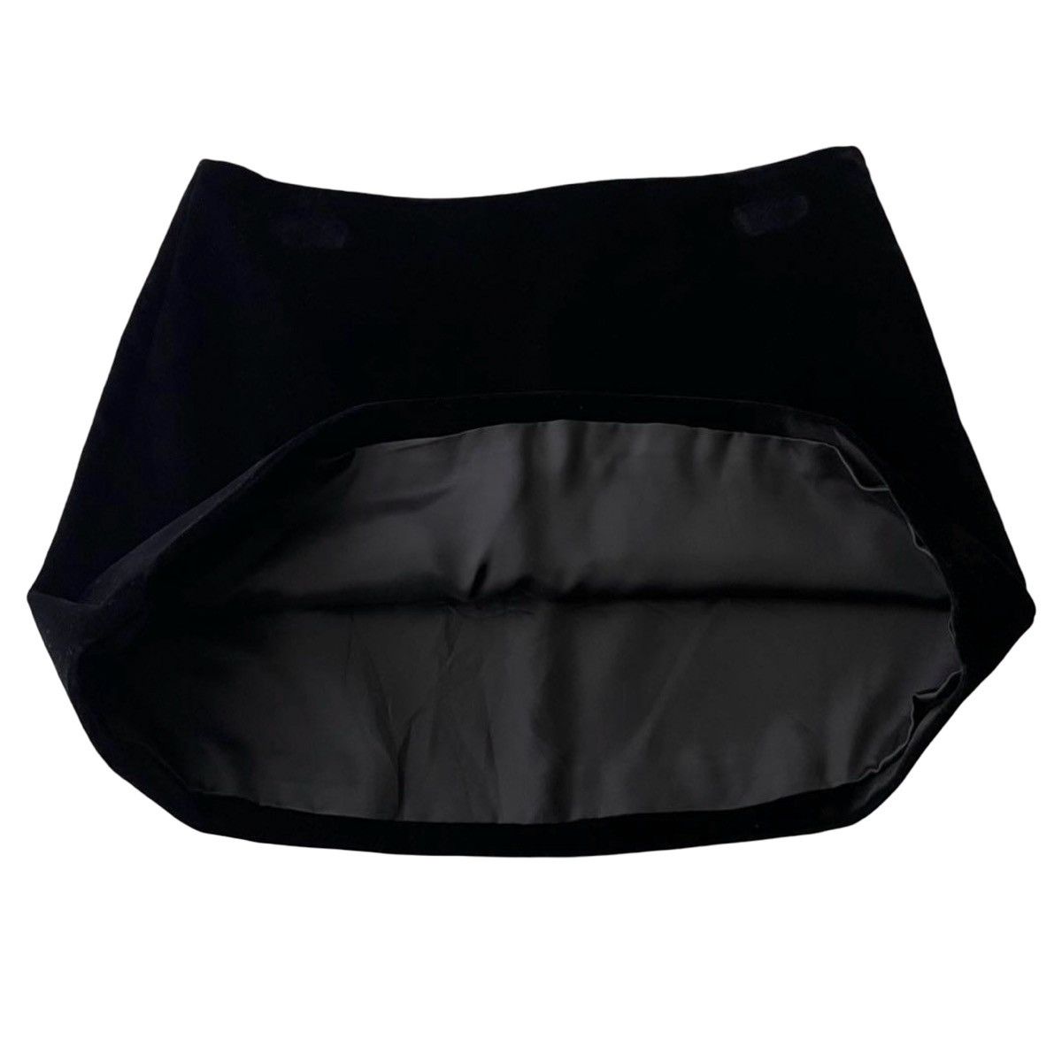 Prada Prada 2024 Velvet Mini Skirt with Triangle Logo Size 26" / US 2 / IT 38 - 4 Thumbnail