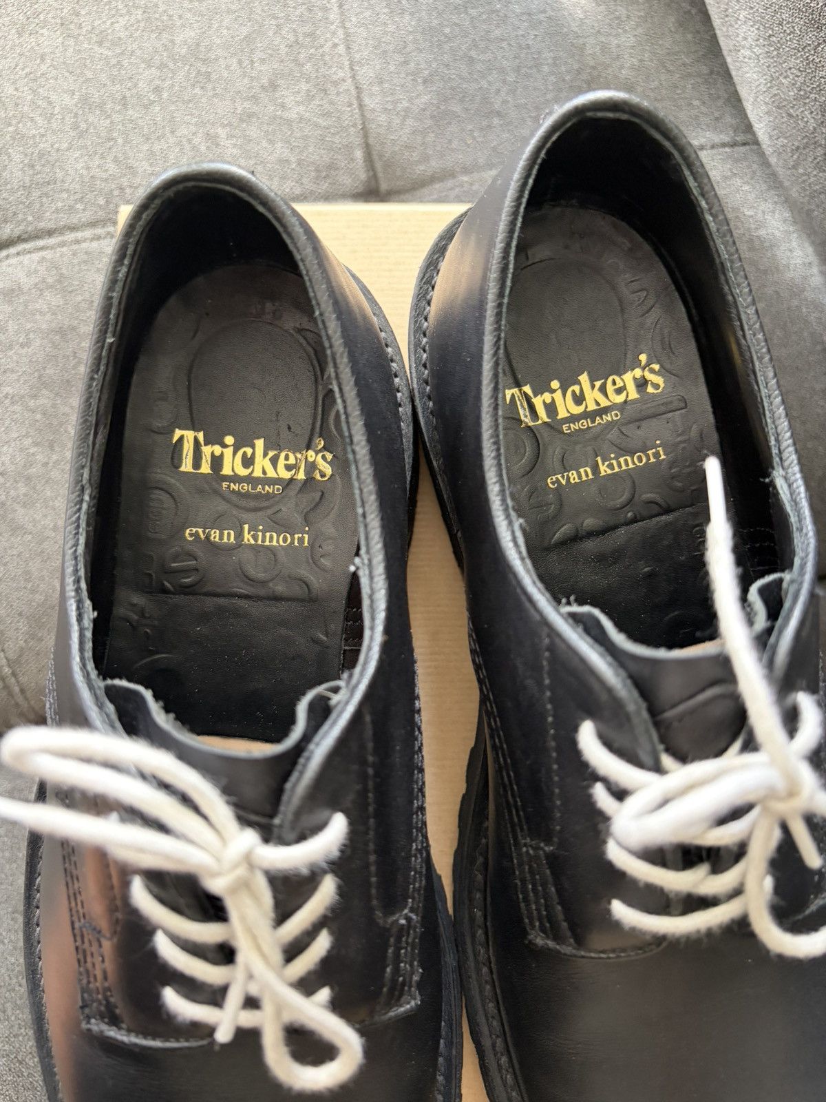 Evan Kinori × Tricker's Evan Kinori x Trickers Black Derbies Size US 8 / EU 41 - 5 Thumbnail