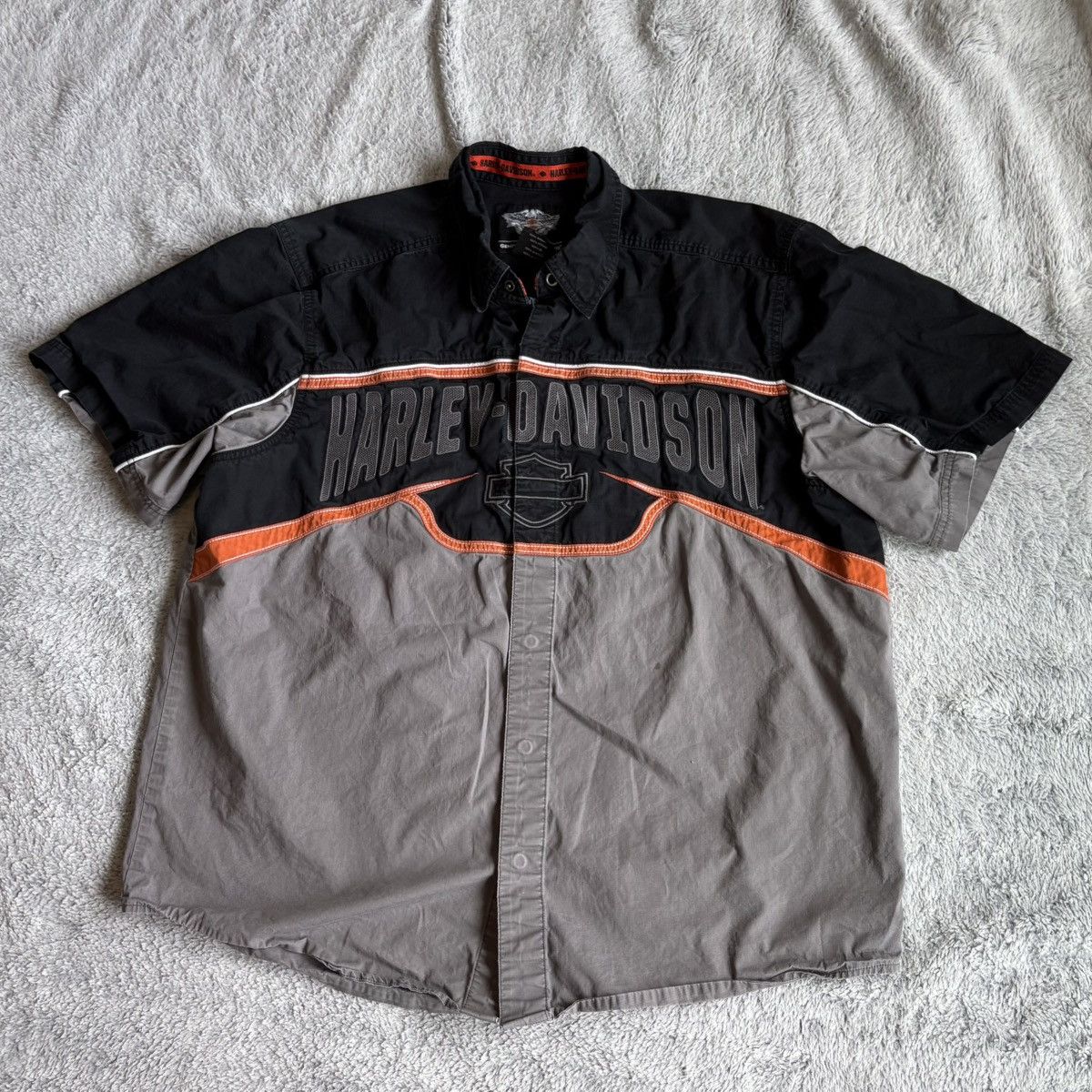 Harley Davidson Vintage Harley Davidson Button Up Size US XL / EU 56 / 4 - 1 Thumbnail