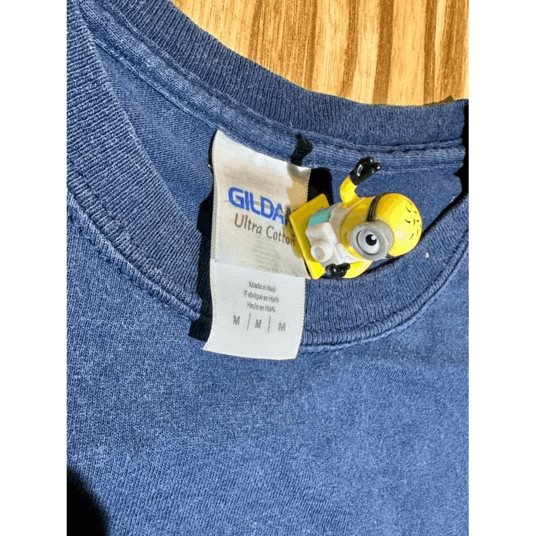 Gildan Chicago Fire Devil Graphic Tee Navy (Vintage Look) Size M Size US M / EU 48-50 / 2 - 5 Thumbnail