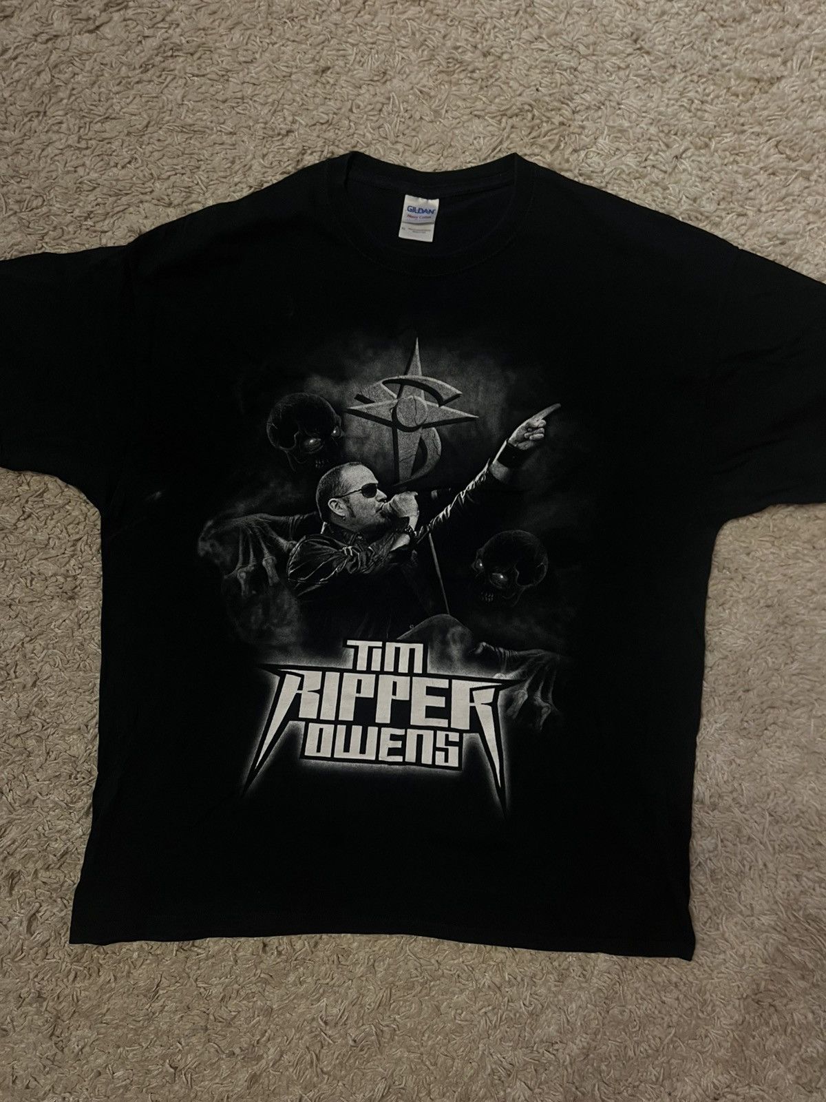 Band Tees Tim Ripper Owens Judas Priest vocalist tour t-shirt rare Size US XL / EU 56 / 4 - 1 Thumbnail