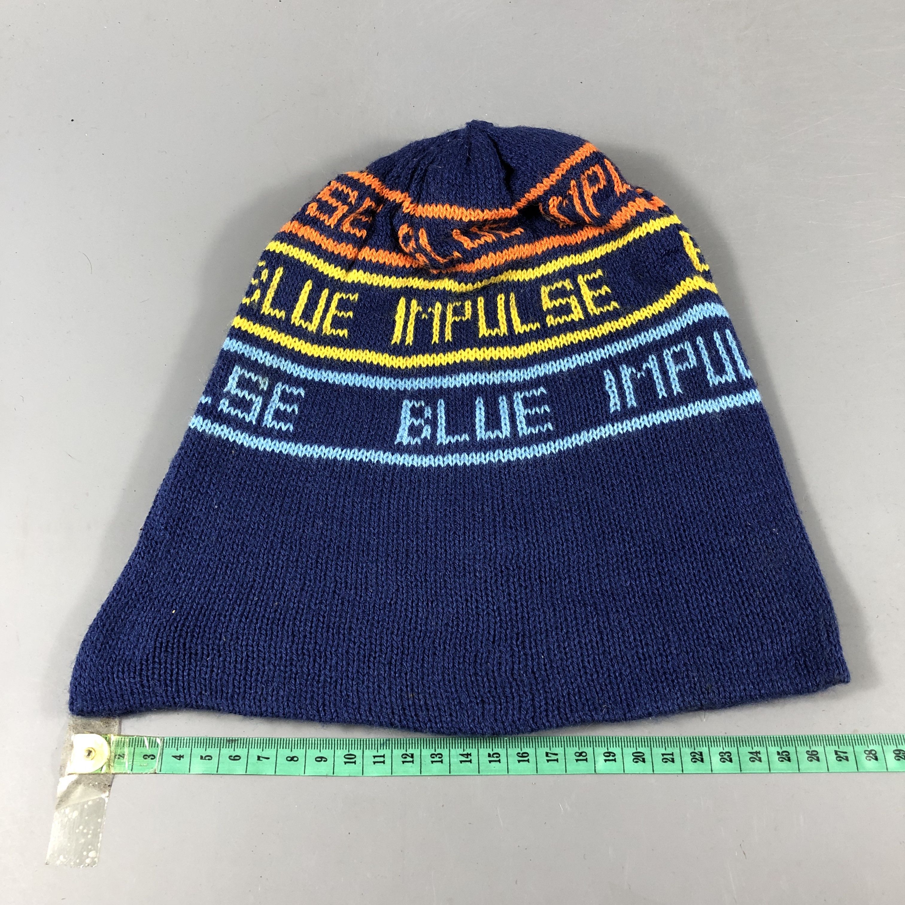 Vintage Blue Impulse Slouchy Beanie Snowcap Snow Hat B948 Size ONE SIZE - 3 Thumbnail
