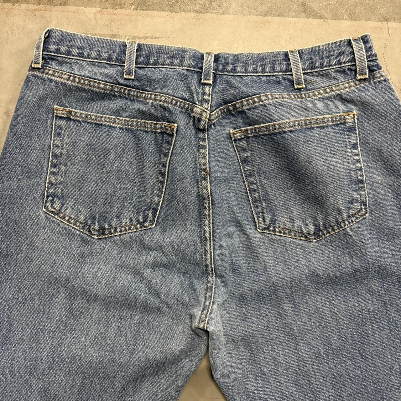 Vintage Crazy Vintage Y2K/2000s Baggy Workwear Style Medium Wash Denim Jeans! Size US 38 / EU 54 - 7 Thumbnail