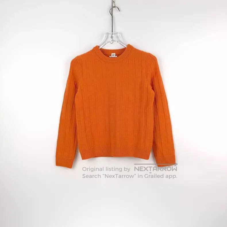 Hermes Hermes Orange Wool Sweater Size XS / US 0-2 / IT 36-38 - 3 Thumbnail