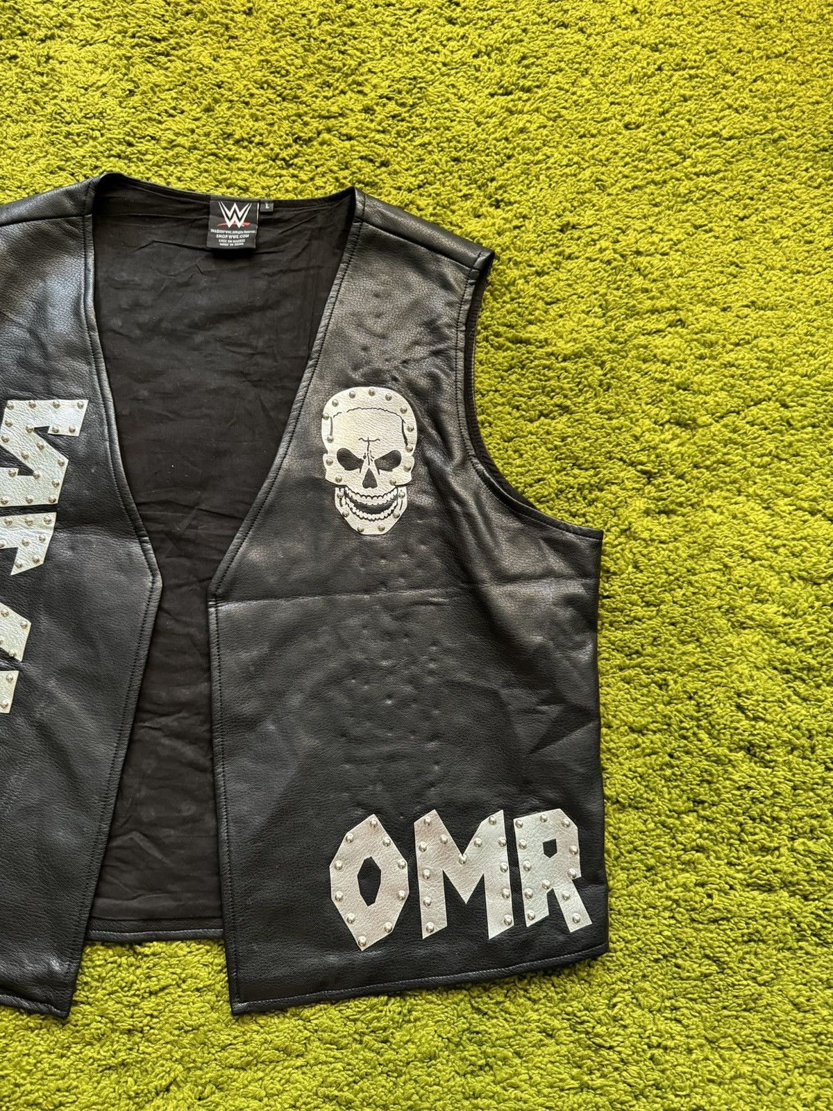 WWE × WWF WWE Stone Cold Steve Austin faux leather vest Size US L / EU 52-54 / 3 - 3 Thumbnail
