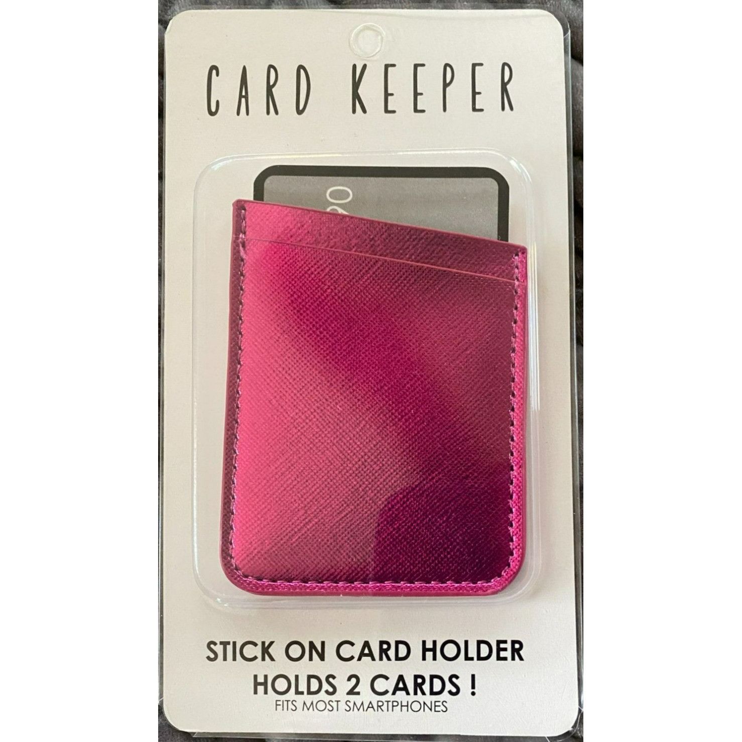 Other Shiny Pink Stick On Card Holder For Smartphones By Charming Size ONE SIZE - 1 Thumbnail