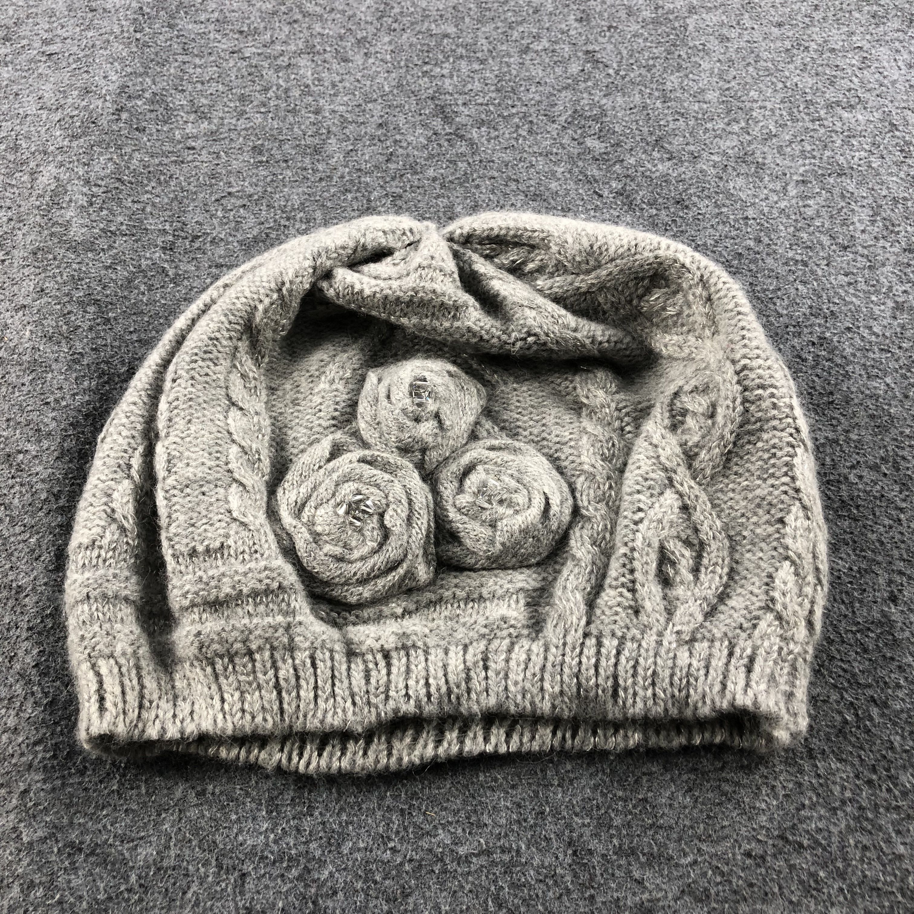 Vintage Anterprima Swarovski Alpaca Crochet Beanie Snow Hat B351 Size ONE SIZE - 3 Thumbnail