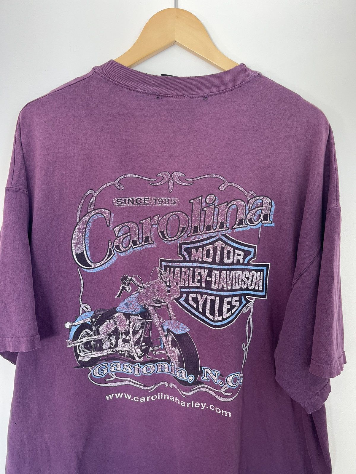 Harley Davidson Sun Faded Thrashed Harley Davidson Vintage Tee Size US XXL / EU 58 / 5 - 1 Thumbnail