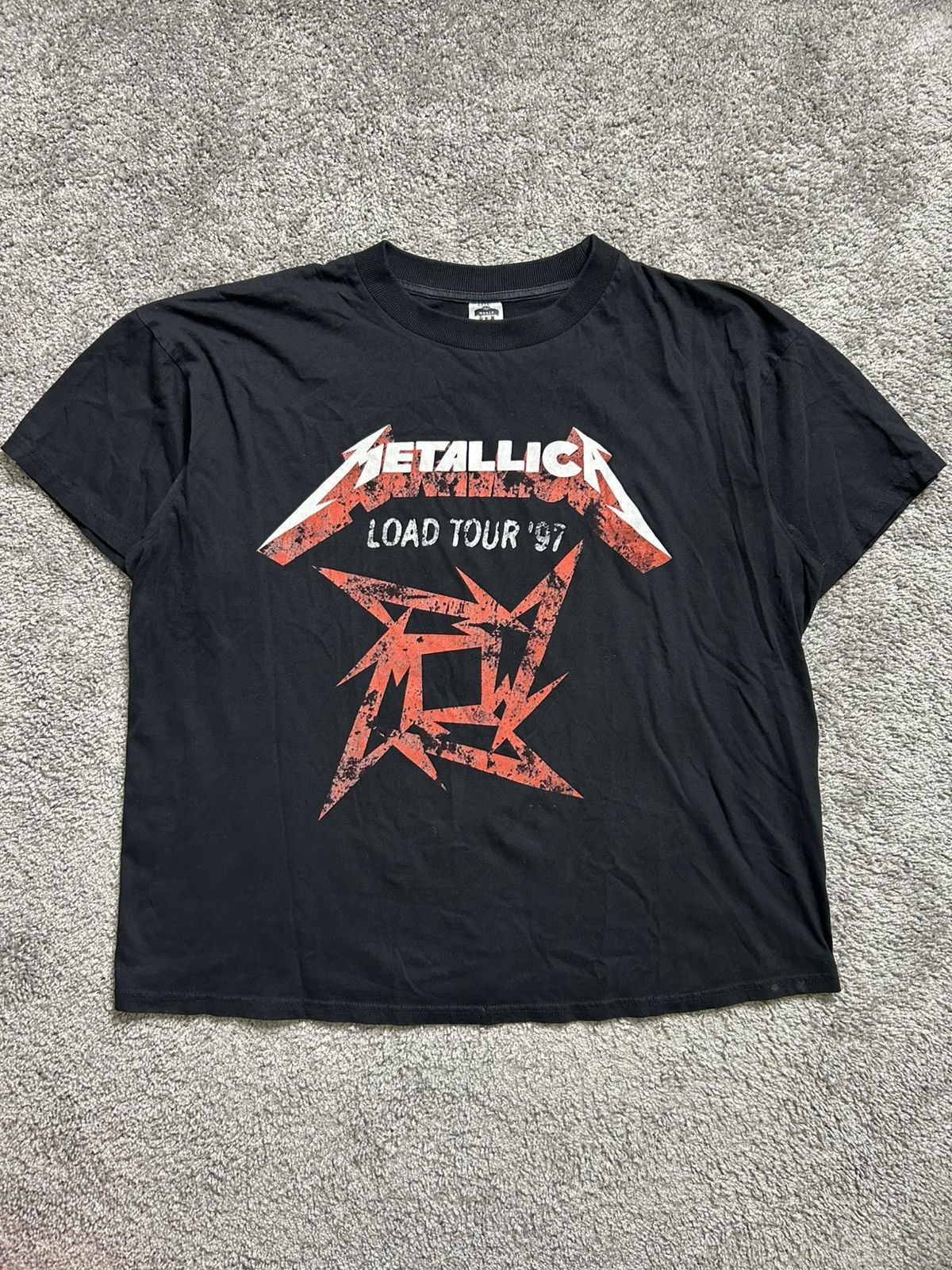 Vintage Vintage 90s Metallica Load Tour Tee 1997 Size US XL / EU 56 / 4 - 1 Thumbnail