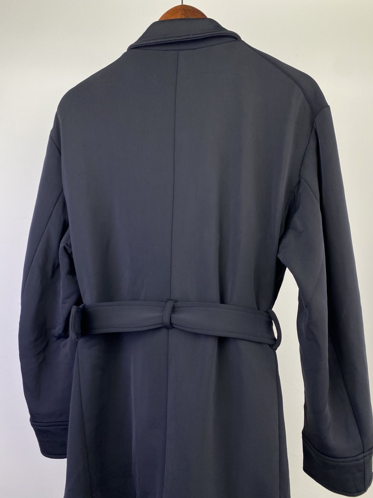 Tete Homme Tete Homme 00s Nylon Blend Belted Trench Coat Japan Size US L / EU 52-54 / 3 - 4 Thumbnail