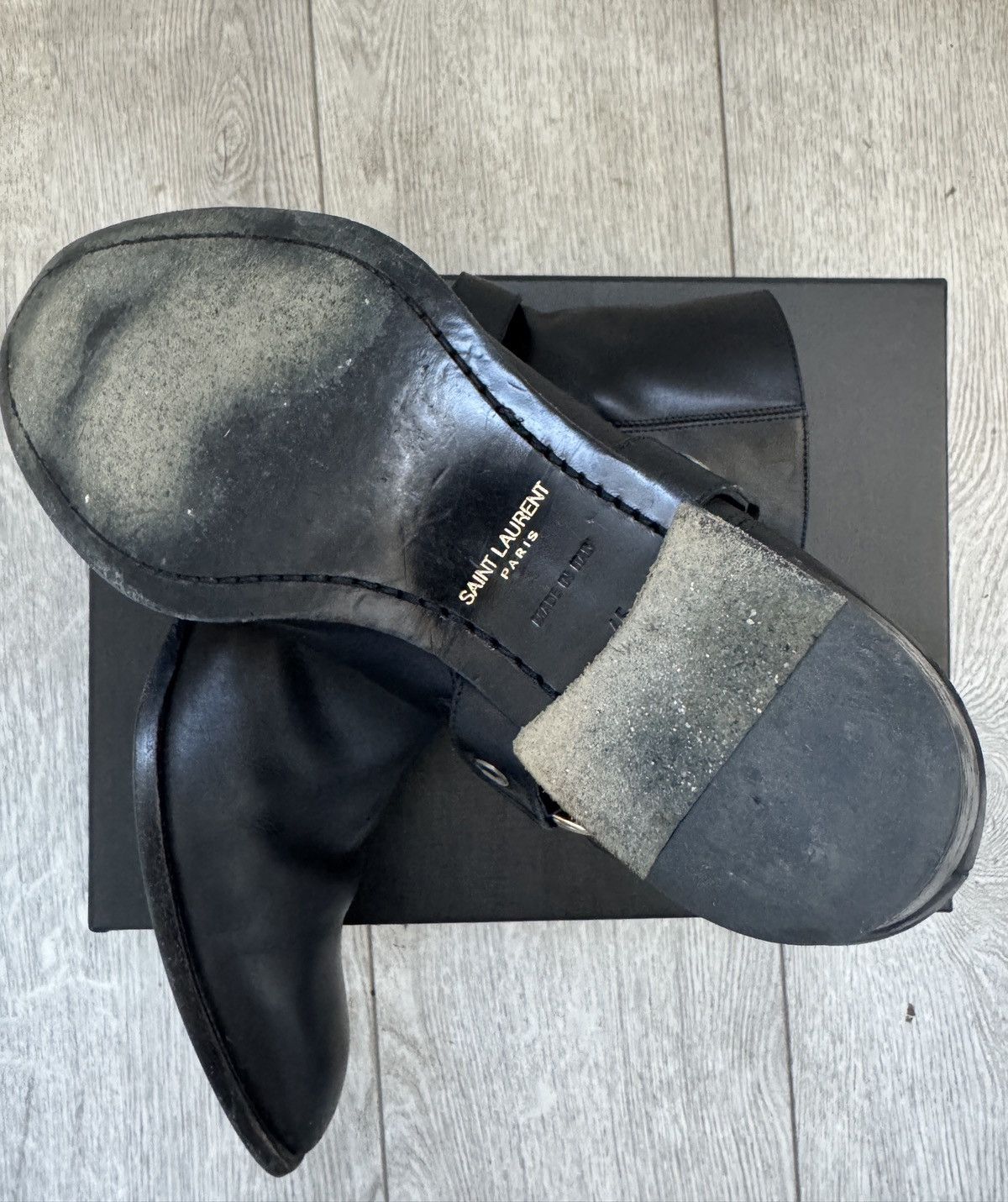 Saint Laurent Paris Saint Laurent Wyatt harness boot Size US 12 / EU 45 - 5 Thumbnail