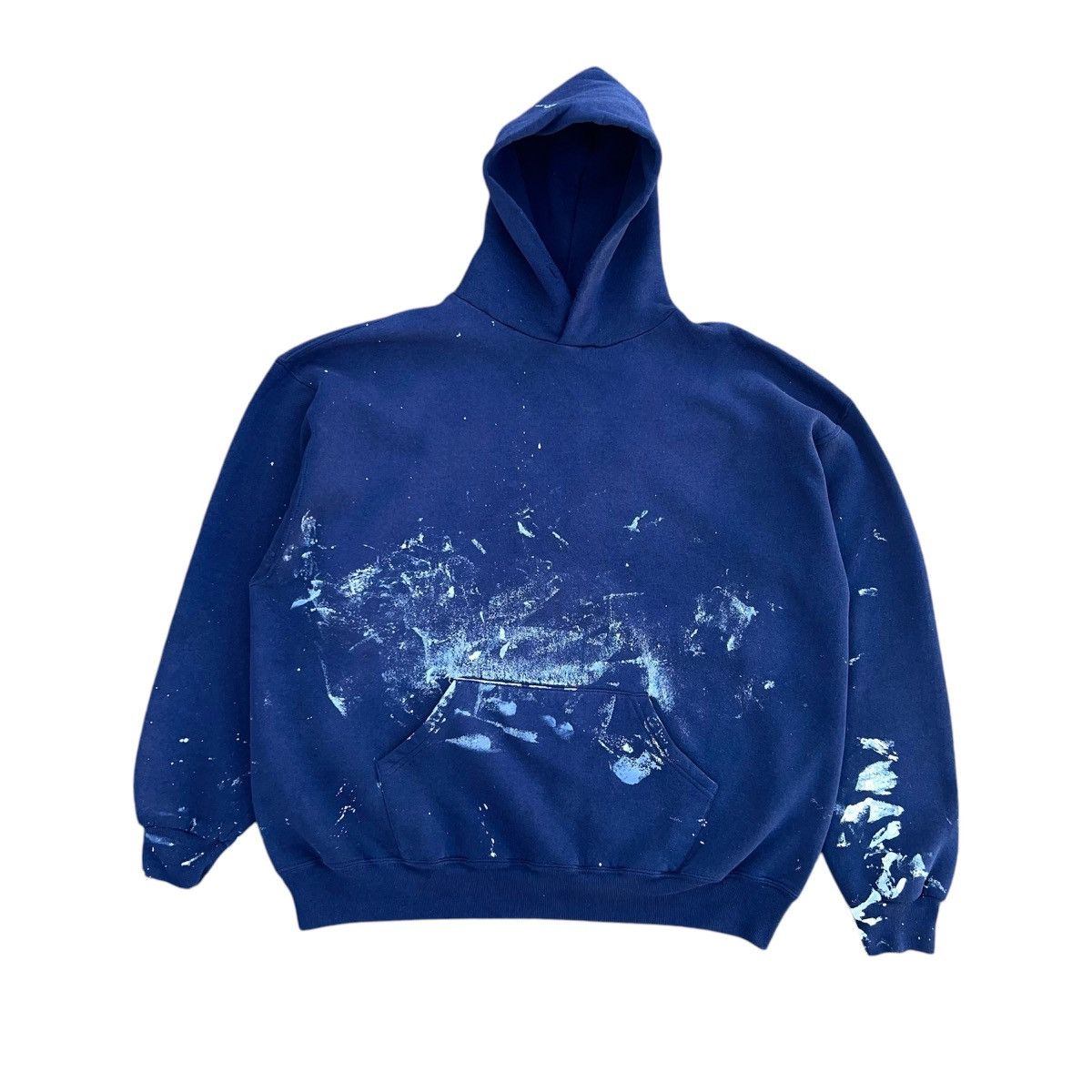Russell Athletic Vintage Russell Athletic Navy Blue Paint Splatter Hoodie Size US XXL / EU 58 / 5 - 1 Thumbnail
