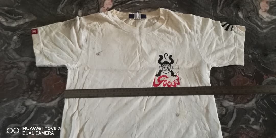 Vintage k6 Rare Vintage GO-COO Powers Rock Monkey Made Sukajan Tee Size US L / EU 52-54 / 3 - 3 Thumbnail