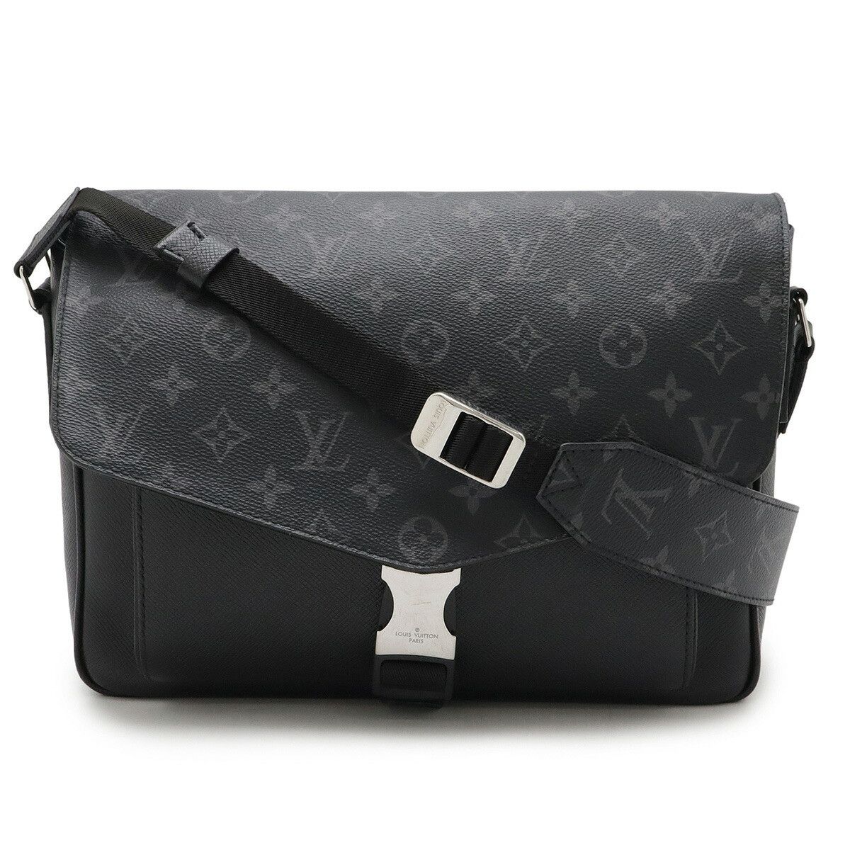 Louis Vuitton Louis Vuitton Taigarama Eclipse Shoulder Bag Leather Crossbody Bag M30746 in Black