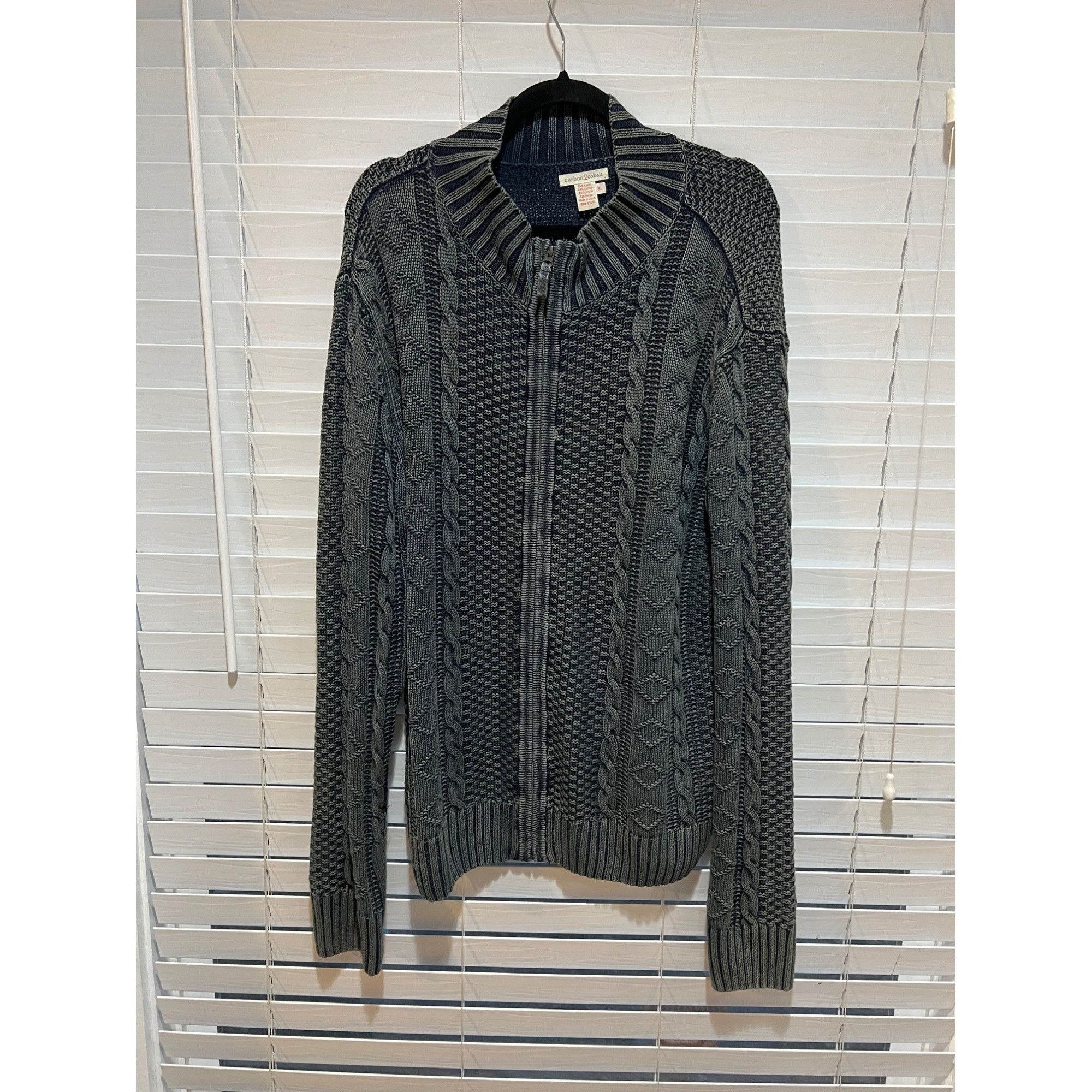 Carbon2Cobalt Carbon2Cobalt Full Zip Mens Sweater - Size XL Size US XL / EU 56 / 4 - 1 Thumbnail