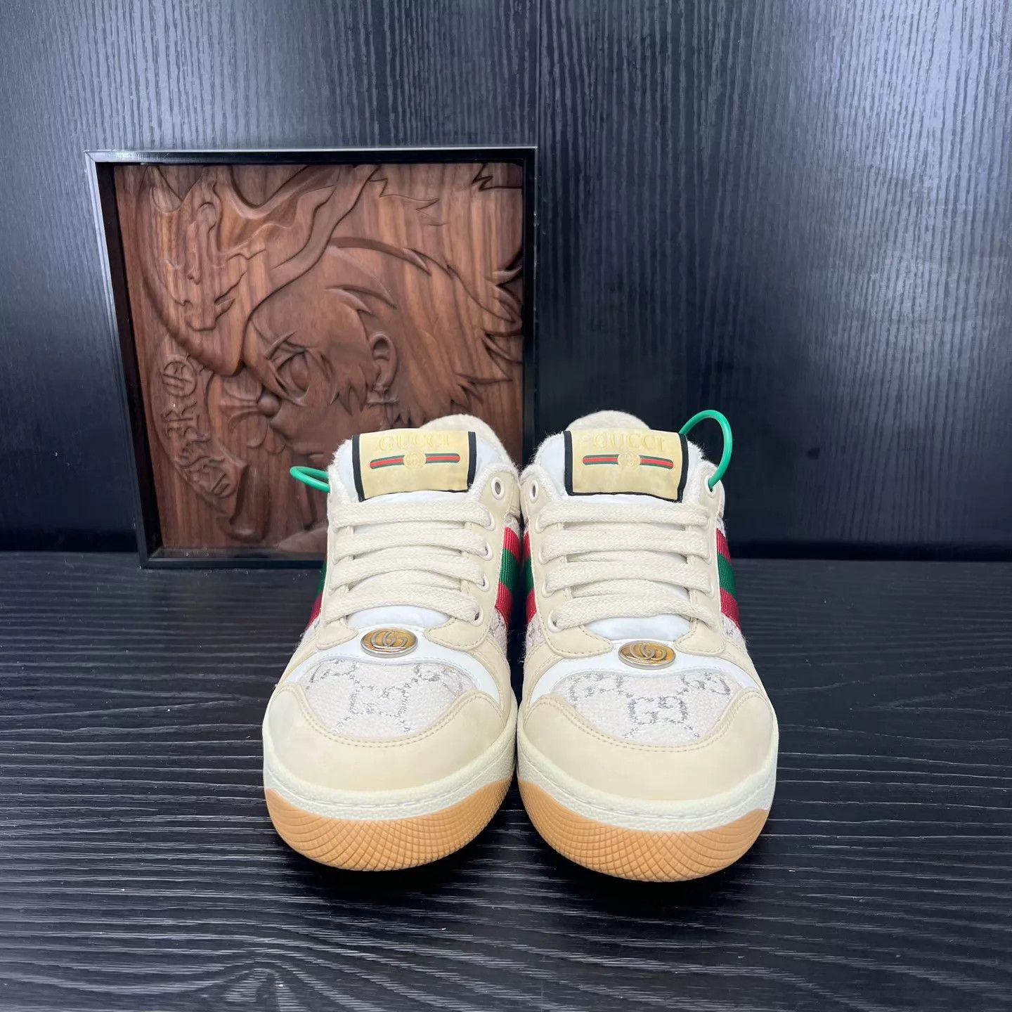 Gucci Gucci Rhyton Distressed Sneaker Blush Size 35 Pre-owned Size US 4.5 / IT 34.5 - 4 Thumbnail