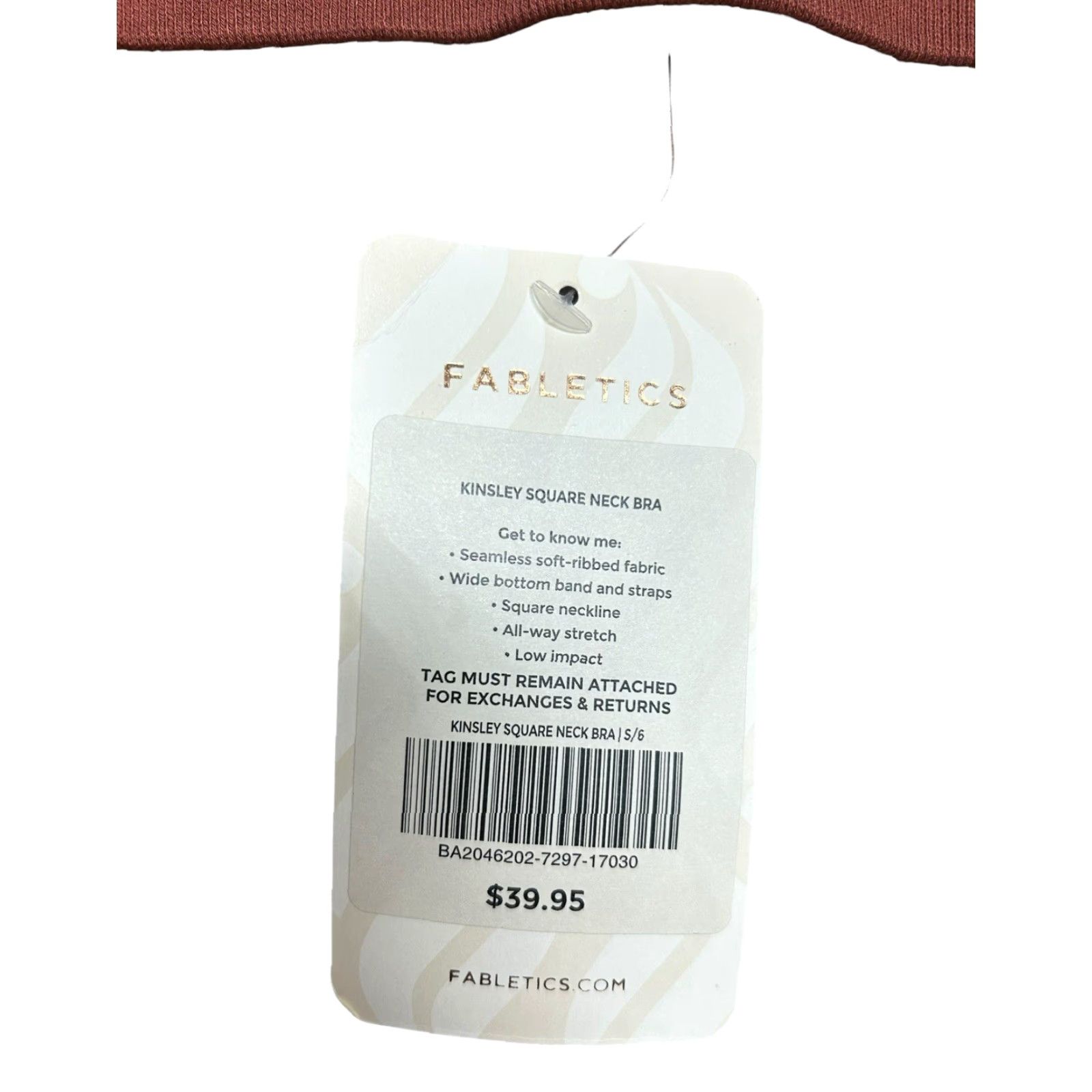 Fabletics Fabletics Bra Brown Women's Size S Low Impact Seamless Strappy Pullover Wireless Athletic Sports Bra Size ONE SIZE - 6 Thumbnail