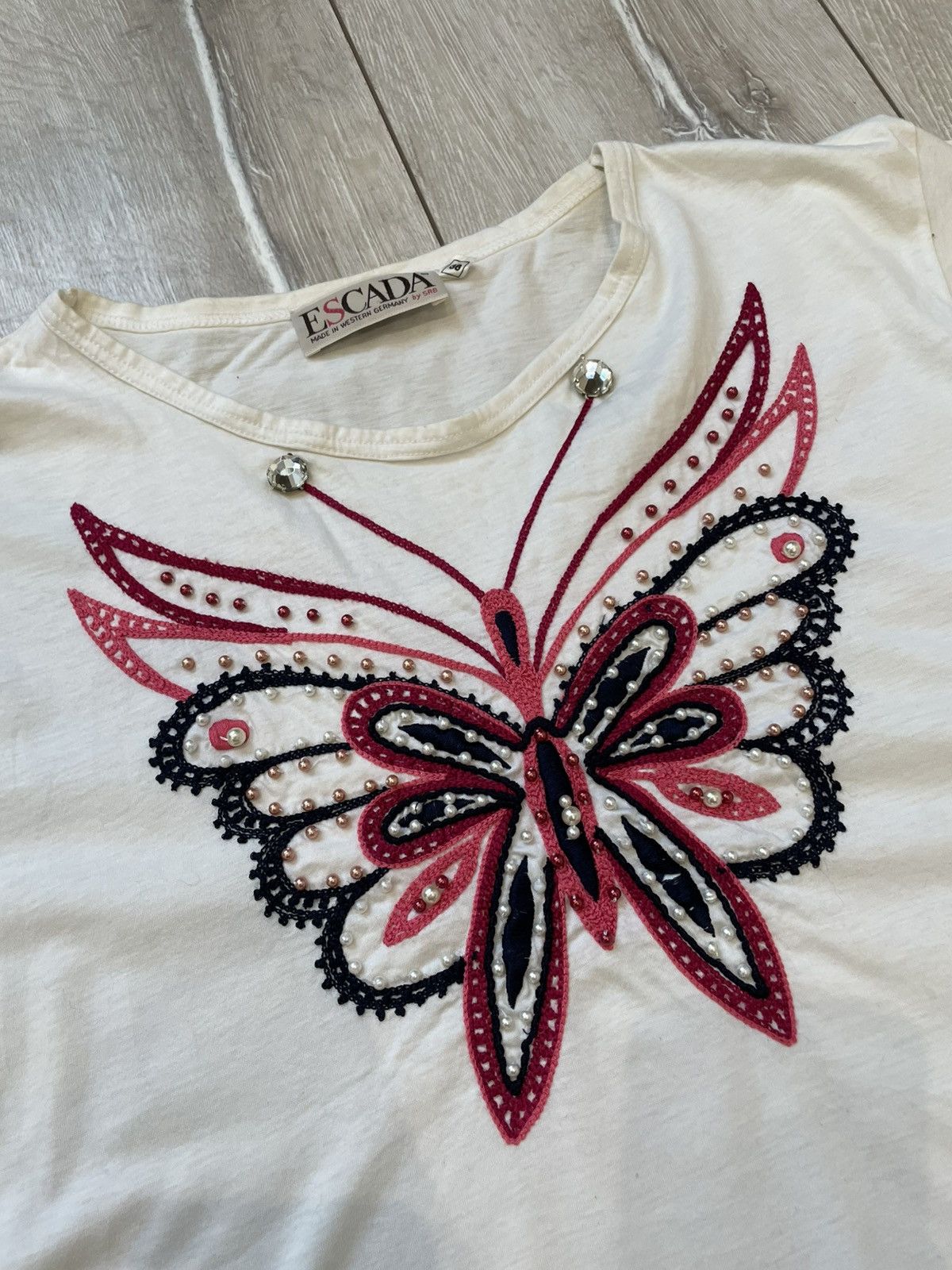 Escada ESCADA butterfly top Made in West Germany Size XS / US 0-2 / IT 36-38 - 2 Thumbnail