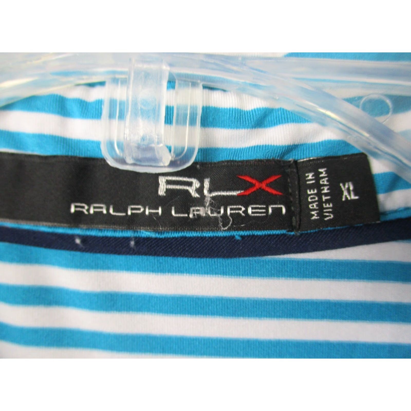 RLX Ralph Lauren VINTAGE RLX Ralph Lauren Polo Shirt XL Blue Stripe Stretch Mens Shirt XL Blue Stripe Polo RLX Ralph Lauren Size US XL / EU 56 / 4 - 3 Thumbnail