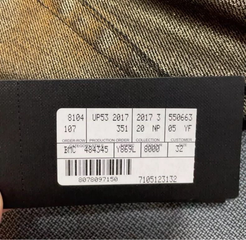 Yves Saint Laurent Saint laurent D02 Gold Coated Ripped Jeans 2501-Nextarrow Size US 32 / EU 48 - 4 Thumbnail