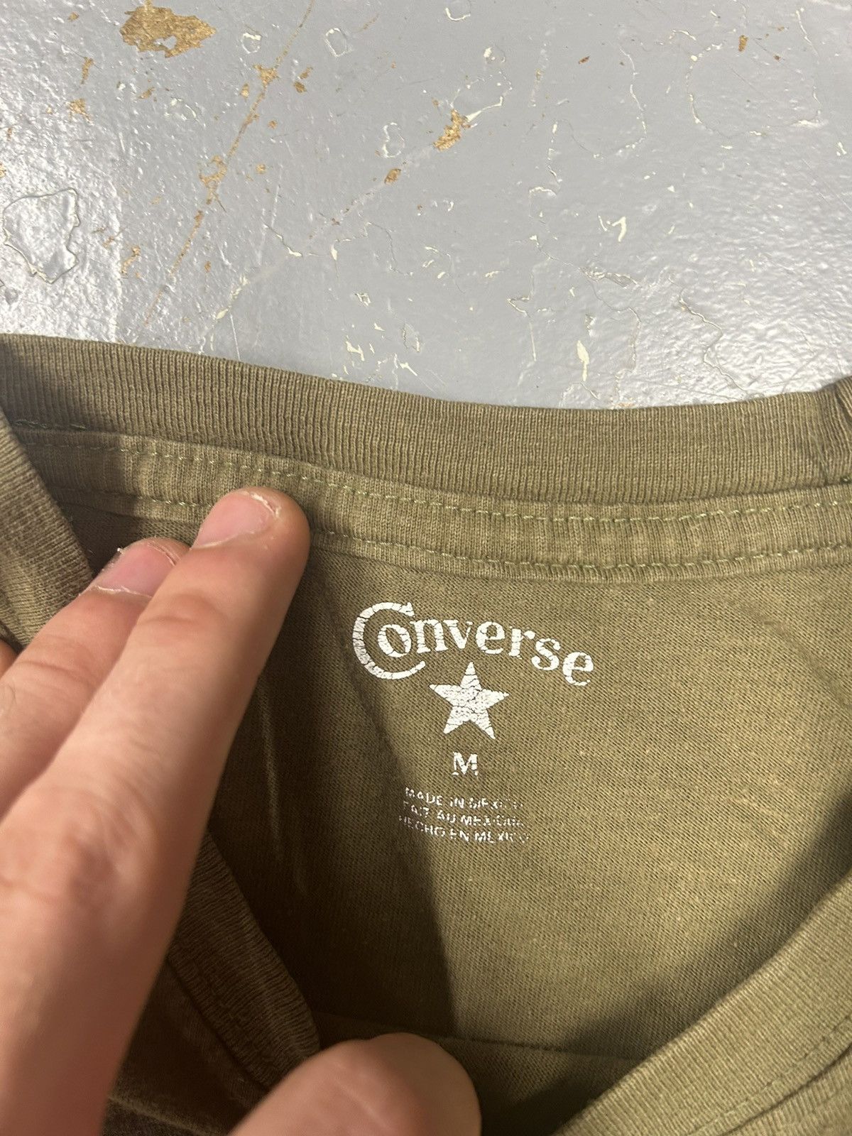 Converse × Undefeated Crazy Vintage Y2K Essential Converse X Undftd Green T-Shirt Size US L / EU 52-54 / 3 - 3 Thumbnail