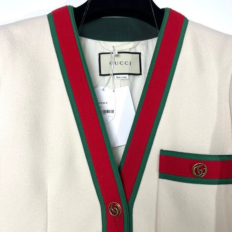 Gucci Gucci Size 40 Beige wool coat jacket 2501-Nextarrow Size US XXS / EU 40 - 3 Thumbnail