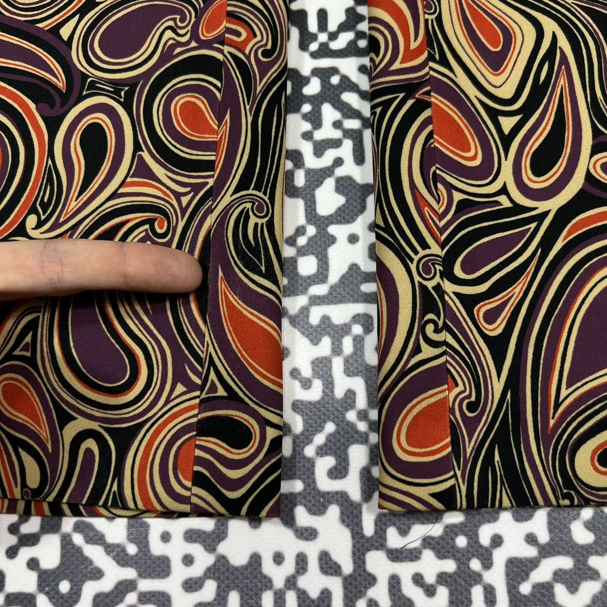 Vintage Raffaello Rossi Paisley Abstract Print Luxury Style Pants Size 27" / US 4 / IT 40 - 12 Thumbnail