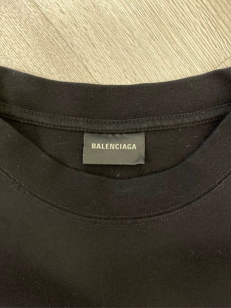 Balenciaga Balenciaga Black Splash Double B Logo Short Sleeve T-Shirt Size US S / EU 44-46 / 1 - 5 Thumbnail