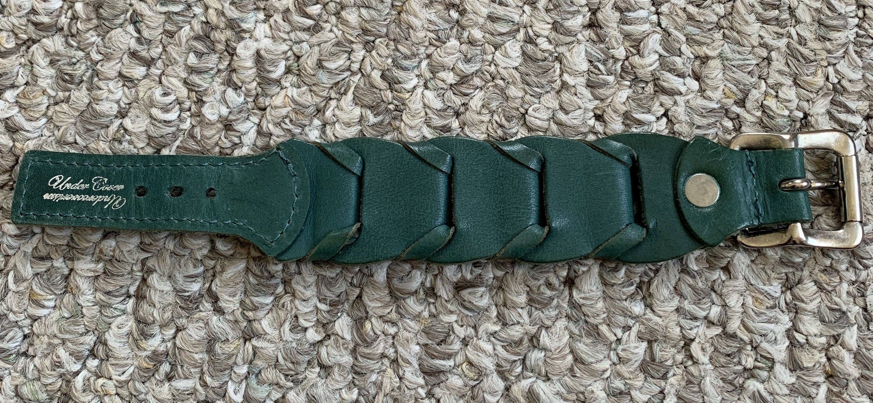 Undercover Undercover Braided Green Leather Bracelet Size ONE SIZE - 5 Thumbnail