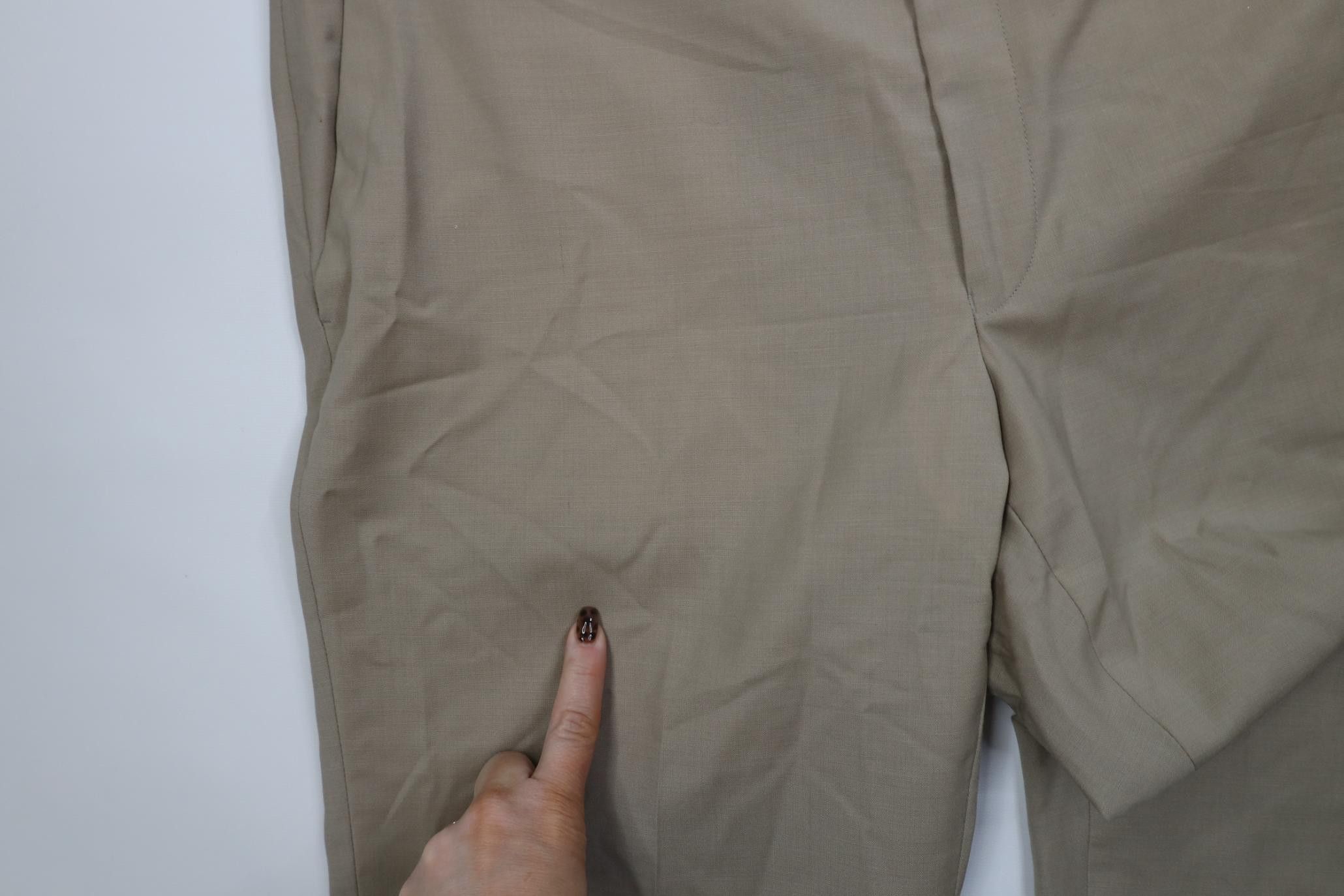 John Varvatos John Varvatos USA Wool Blend Knit Wide Leg Chino Pants Beige Size US 38 / EU 54 - 6 Thumbnail