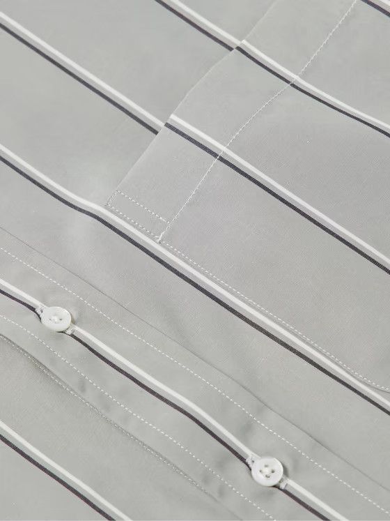 Thom Browne o1s22i1n1224 Striped Oxford Cotton Shirt in Grey Size US M / EU 48-50 / 2 - 4 Thumbnail