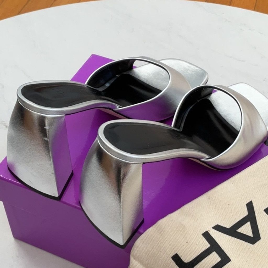 By Far BY FAR Michele Mule in Silver, Size: EU 37 Size US 7 / IT 37 - 11 Thumbnail