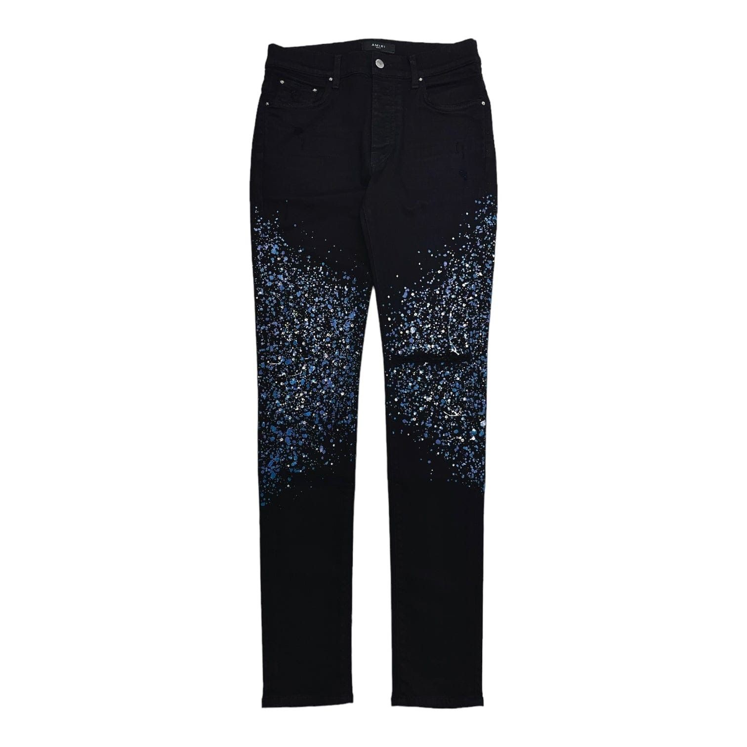 image of Amiri Crystal Painter Jeans Black, Men's (Size 31)