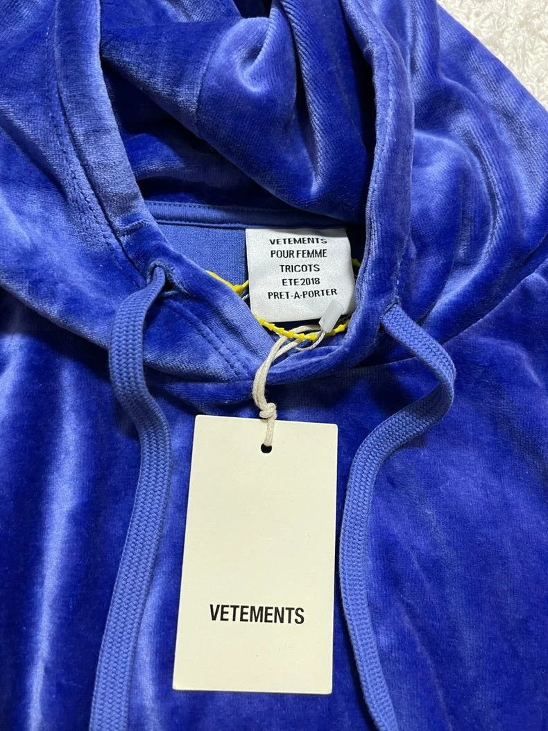 Vetements Vetements Fashion brand sequined velvet hoodie Size US M / EU 48-50 / 2 - 6 Thumbnail