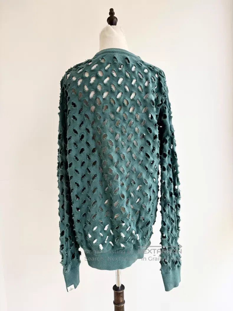 Vivienne Westwood Vivienne Westwood Green lace-up letter graffiti sweater Size M / US 6-8 / IT 42-44 - 3 Thumbnail