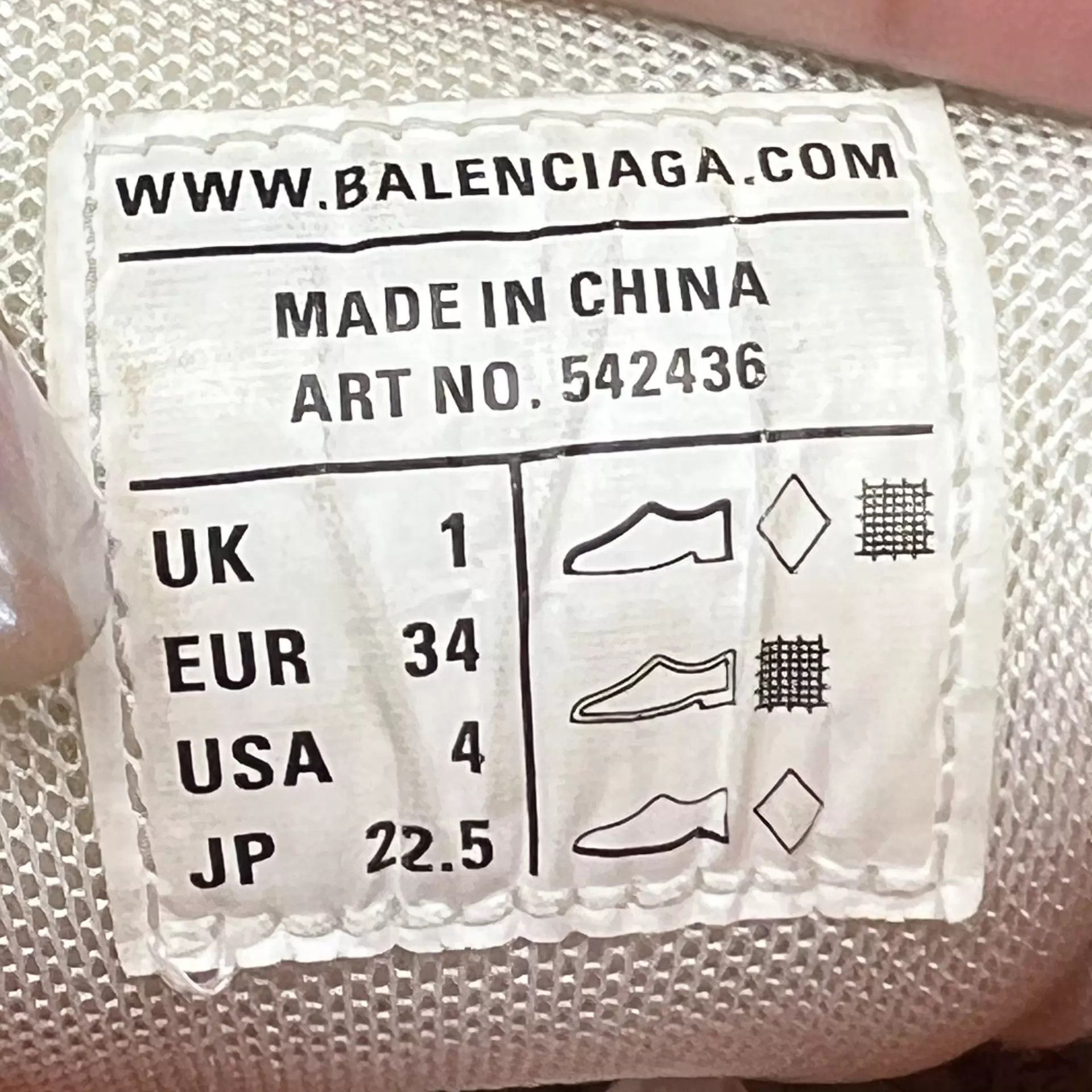 Balenciaga Balenciaga Track White Orange Women's 34 Near New Box Size US 4 / IT 34 - 6 Thumbnail