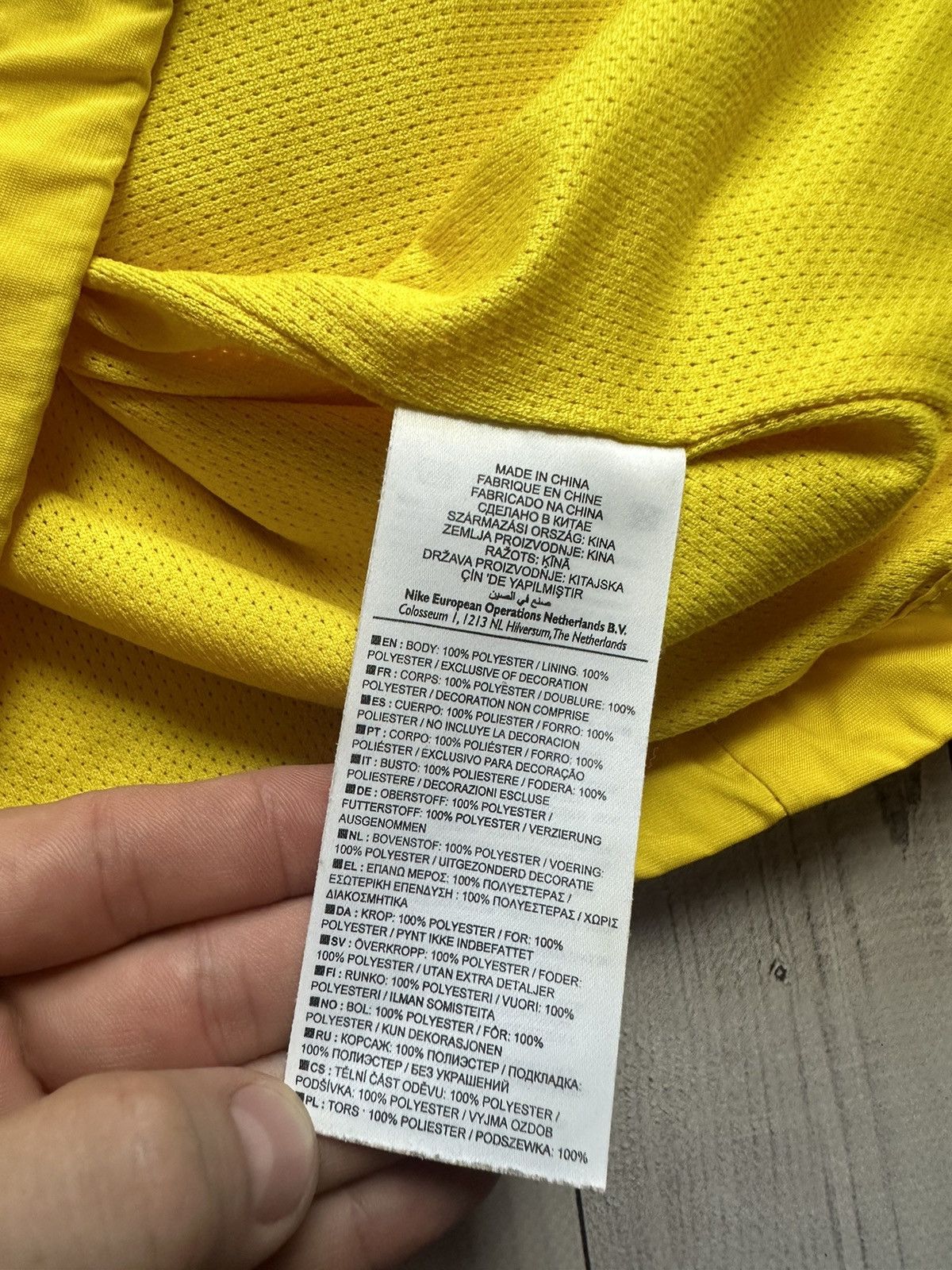 Nike × Vintage Vintage Nike Barcelona soccer track jacket size M yellow Size US M / EU 48-50 / 2 - 8 Thumbnail
