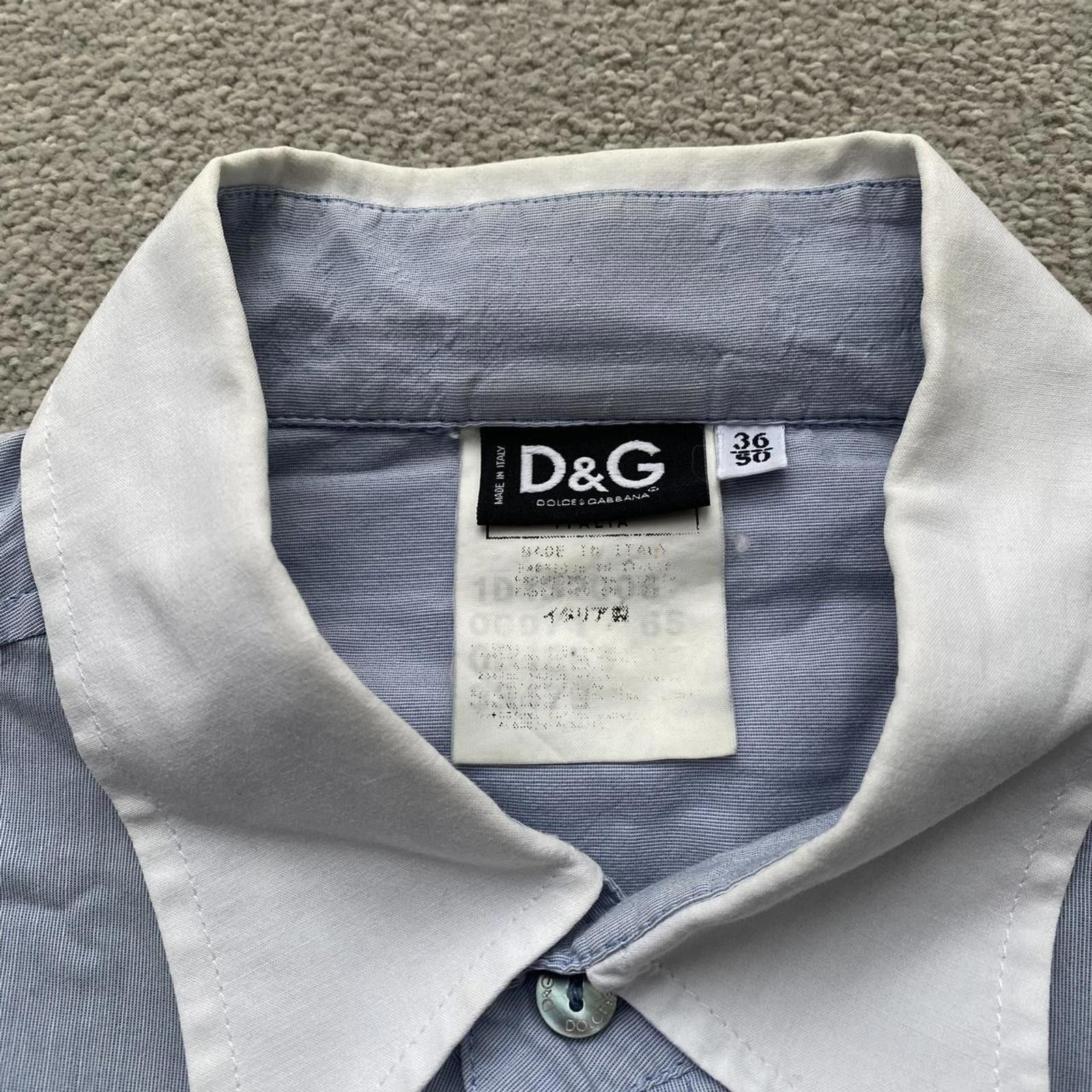 Dolce & Gabbana Dolce & Gabbana D&G Vintage Pinstriped Button Up Shirt Size US M / EU 48-50 / 2 - 6 Thumbnail