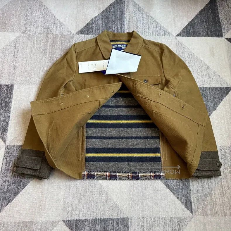Junya Watanabe Junya Watanabe Velvet Wool Tweed Patchwork Work Jacket Size US S / EU 44-46 / 1 - 5 Thumbnail